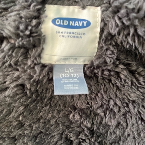 Old Navy Boys Insulated Jacket Camouflage Green Size L Lightly Worn - Picture 3 of 5